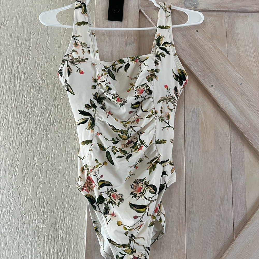 Floral Print One Piece Swimsuit
